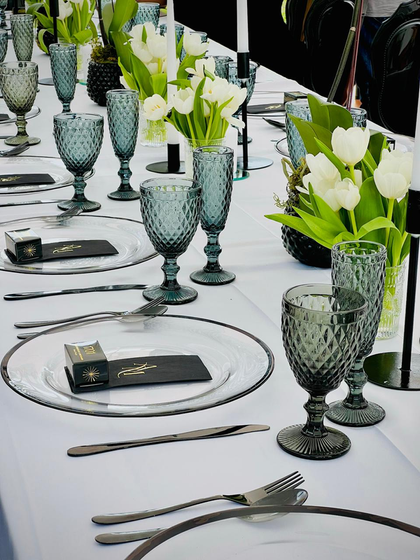 Detailed tablescape styling